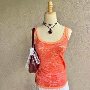 Y2K Fully Lace Cami Tank Top Fits XS/S Preppy Boho Layering